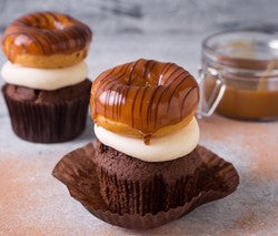 Caramel Dipped Doughnut Cupcake