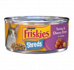 Friskies Savory Shreds Turkey &amp; Cheesy Dinner in Gravy