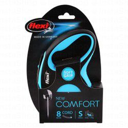 Flexi Comfort Retractable Small Light Blue 8m Leash (Dogs Up to 15kg)