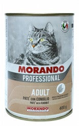 Morando Professional Wet Food with Rabbit for Adult Cats - no added preservatives, cruelty free