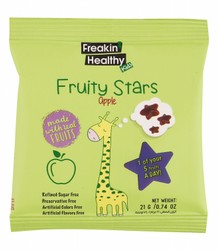Freakin' Healthy Kids Fruity Stars Candy Apple Flavor - GMO free, artificial flavor &amp; color free