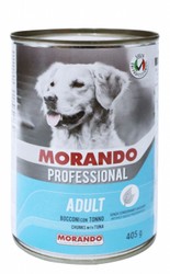 Morando Professional Wet Food with Tuna in Chunks for Adult Dogs - no added preservatives