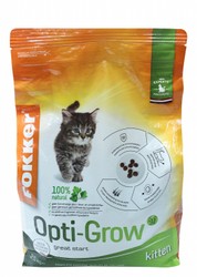 Fokker Opti Grow Dry Cat Food for Kittens (0-12 Months) - artificial fragrance free, artificial colors &amp; artificial flavors free