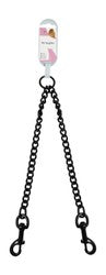 Plouffe Pet Black Chain Dog Coupler Leash