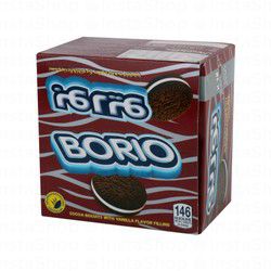 Borio Cocoa Biscuits with Vanilla Cream Filling