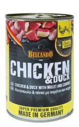Belcando Complete Wet Dog Food with Chicken, Duck, Millet, Carrots &amp; Chia Seeds