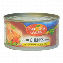 California Garden Light Chunk Tuna In Sunflower Oil &amp; Brine With Chili