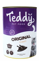 Teddy Original Wet Cat Food with Turkey (3+ Months) - cruelty free, no added sugar, coloring &amp; preservatives free
