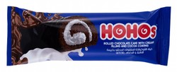 Hohos Rolled Chocolate Cake Filled with Cream