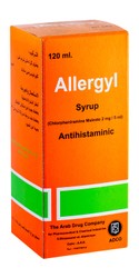 Allergyl 2mg Chlorpheniramine Maleate Anti Histamine Syrup