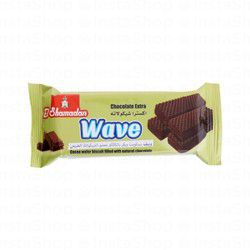 El Shamadan Wave Cocoa Wafer Biscuit Filled with Natural Chocolate