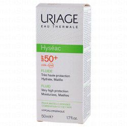 Uriage Eau Thermale Hyseac Fluid Very High Protection Moisturizer SPF50+ - combination skin
