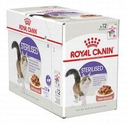 Royal Canin Feline Health Nutrition Sterilised Wet Cat Food in Gravy for Adult Cats (6-12 Months)