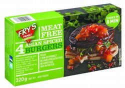 Fry's Family Meat Free Asian Spiced Burgers - vegan