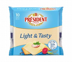 President Light and Tasty Cheese (10 Slices)