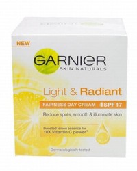 Garnier Light &amp; Radiant Fairness Day Cream SPF 17