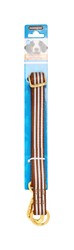 Dogness Medium Brown &amp; White Multi-Lock Dog Leash (2x61cm)