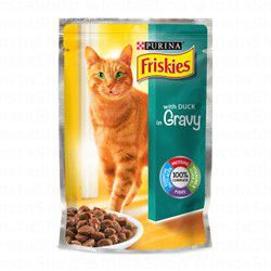 Friskies Wet Cat Food with Duck in Gravy