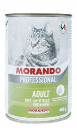 Morando Professional Wet Food with Veal for Adult Cats - no added preservatives, cruelty free