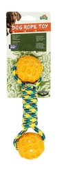 Pet Stare Yellow &amp; Blue Rope Chew Dog Toy