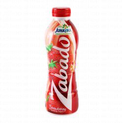 Juhayna Zabado Drinking Strawberry Yoghurt