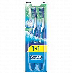 Oral-B Fresh 3D White Medium Toothbrush (40 Bristles)