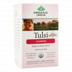 Organic India Tulsi &amp; Jasmine Herbal Supplement Tea Bags - caffeine free