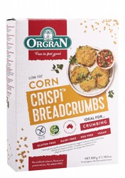Orgran Low Fat Corn Crispy Breadcrumbs - vegan, vegetarian, gluten free