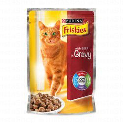 Friskies Cat Food Beef in Gravy