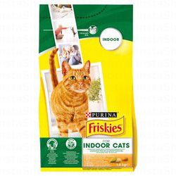 Friskies Cat Food for Indoor Cats with Chicken &amp; Flavoured with Garden Greens