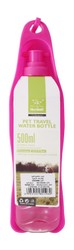 Nunbell Pink Portable Plastic 500ml Pet Water Bottles (22.5x6x6cm)