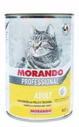 Morando Professional Wet Food with Chicken &amp; Turkey for Adult Cats - no added preservatives, cruelty free