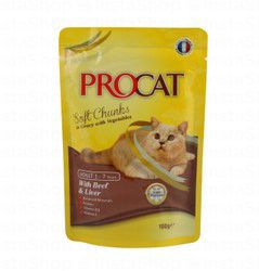Procat Beef &amp; Liver Soft Chunks in Gravy with Vegetables - from 1 to 7 years