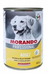Morando Professional Wet Food with Chicken &amp; Turkey in Chunks for Adult Dogs - no added preservatives