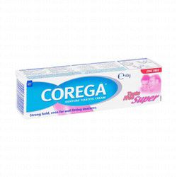 Corega Denture Fixative Cream - taste free, zinc free