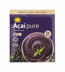 Amazonia Acai Pure Unsweetened Smoothie Pack Blueberries
