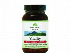 Organic India Vitality Herbal Supplement for Daily Energy &amp; Stamina