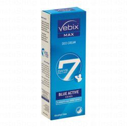 Vebix Max Deo Cream Blue Active for Men - alcohol free