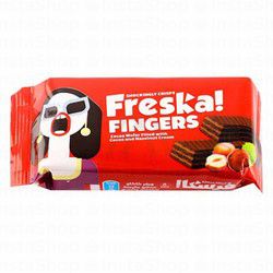 Freska Fingers Cocoa Wafer Filled with Cocoa &amp; Hazelnut Cream (8 Pieces)