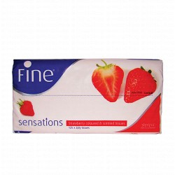 Fine Sensations  Facial Tissue Box Strawberry Scented 2ply