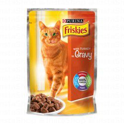 Friskies Wet Cat Food with Turkey in Gravy