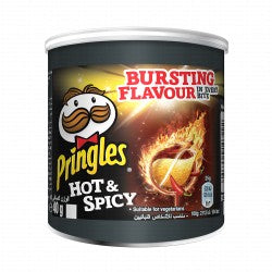 Pringles Potato Chips Hot &amp; Spicy - vegetarian