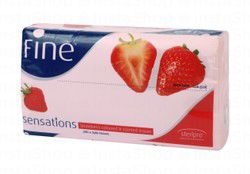 Fine Sensation Facial Tissue Pack Strawberry Scented  2ply