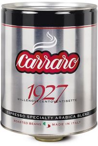 Caffe Carraro espresso 1927 blend 100% arabica