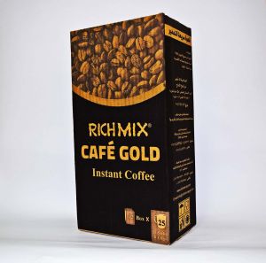 RICH MIX Gold Instant Coffee, 12 Boxes x 25 Sachets