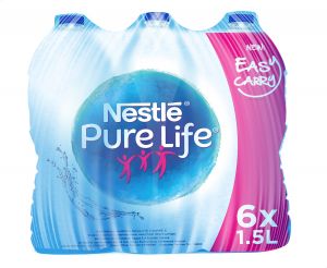 Nestle Pure Life Water Bottle, 6 Pieces