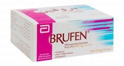 Brufen 600mg Analgesic, Anti-Inflammatory &amp; Antipyretic Effervescent Granules Orange Flavor