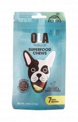 Ola Natural Superfood Mini Chew Bone for Dogs Chicken &amp; Sweet Potato (Up to 7kg) - gluten free, corn free, wheat free, soy free
