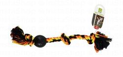 Nunbell Black, Orange &amp; Yellow Rope Chew Dog Toy