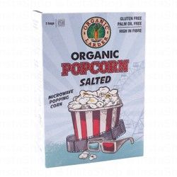 Organic Larder Salted Microwave Popcorn - gluten free, palm oil free, high in fiber